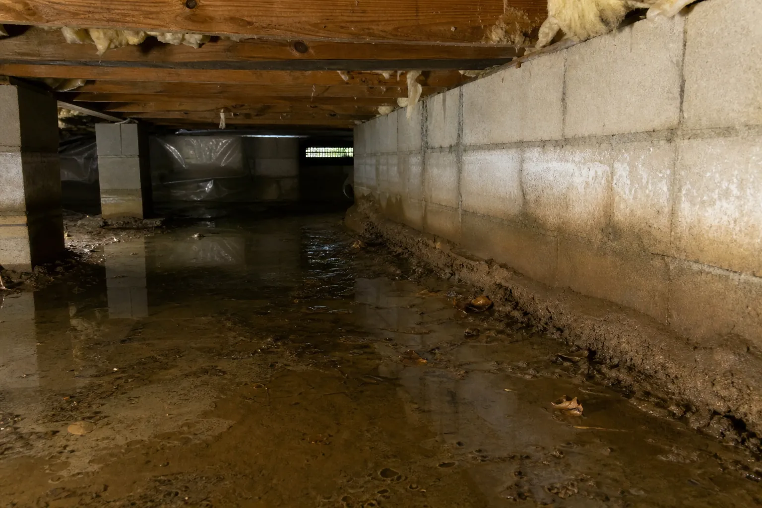 Editorial illustration of Why water collects beneath Knightdale homes in North Carolina
