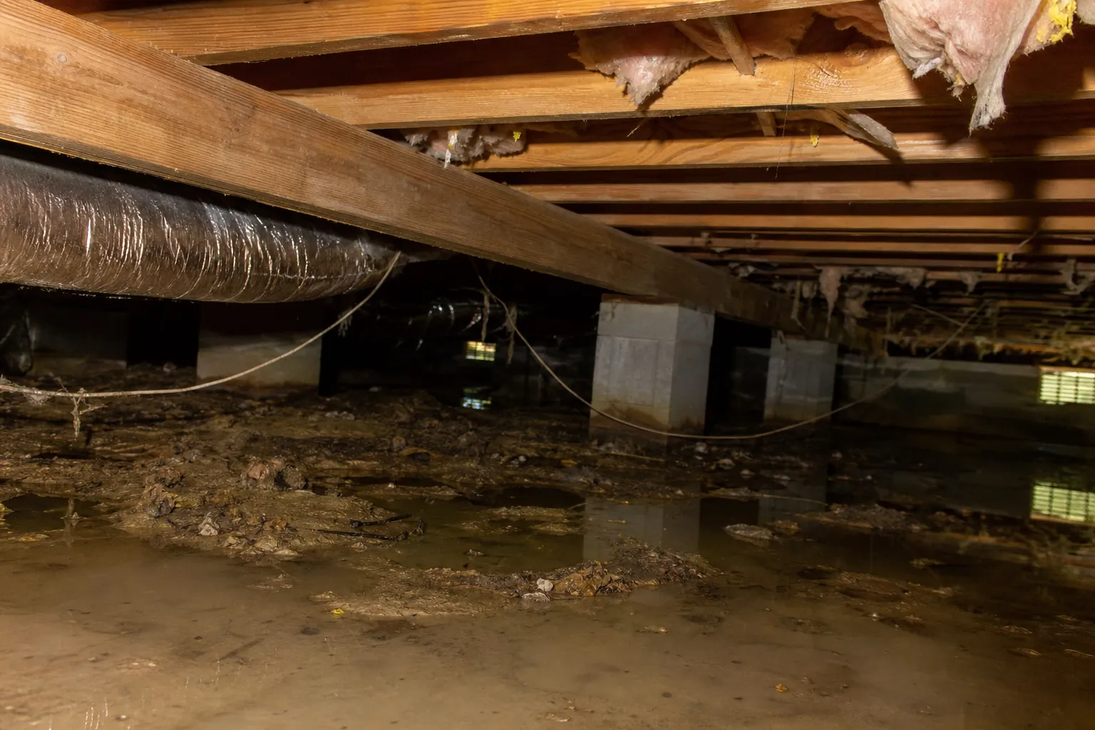 Editorial illustration of Why Greensboro Crawl Spaces Develop Moisture Problems in North Carolina