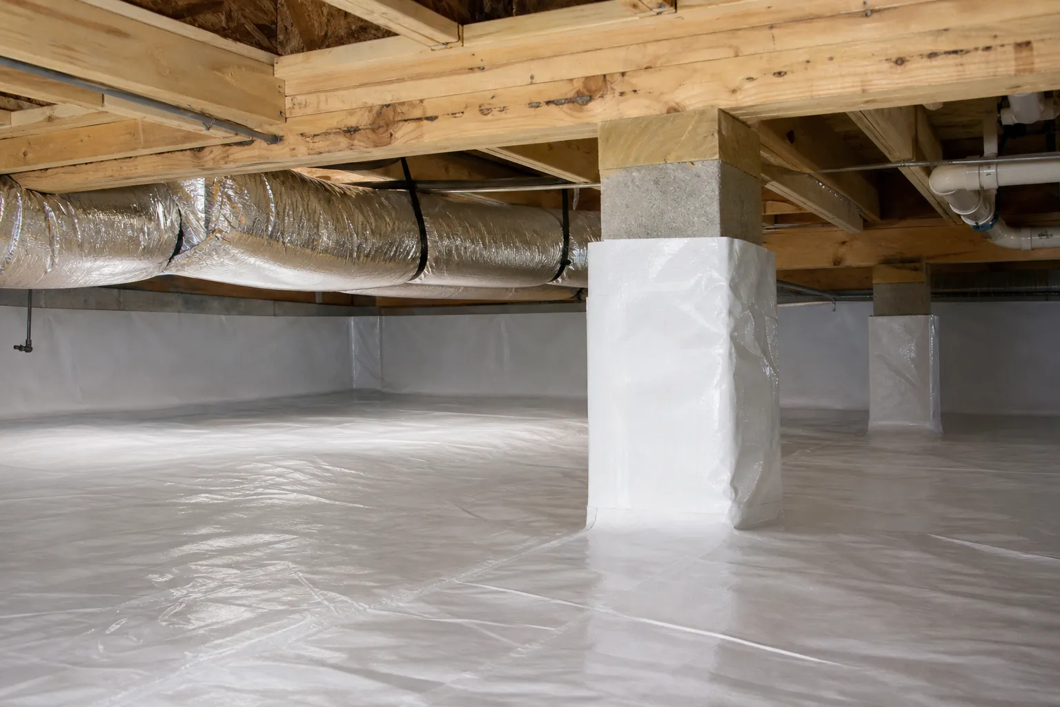 Editorial illustration of What A New-Construction Encapsulation System Includes in North Carolina