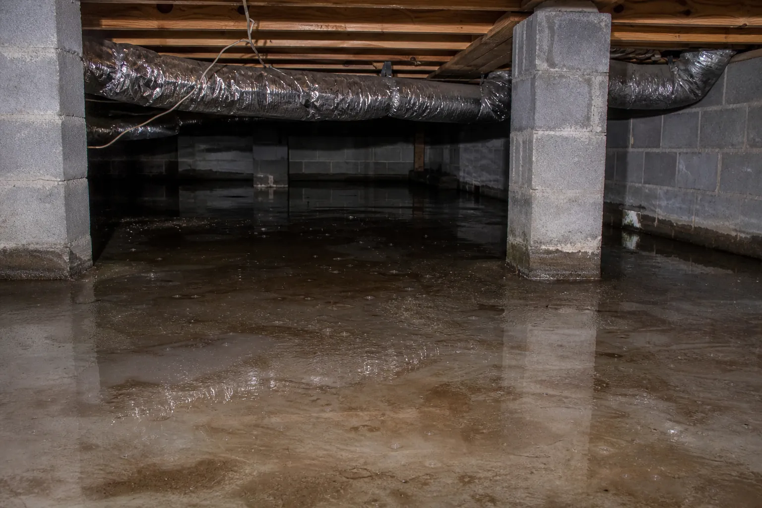 Editorial illustration of Why Concrete Alone May Not Control Moisture in North Carolina