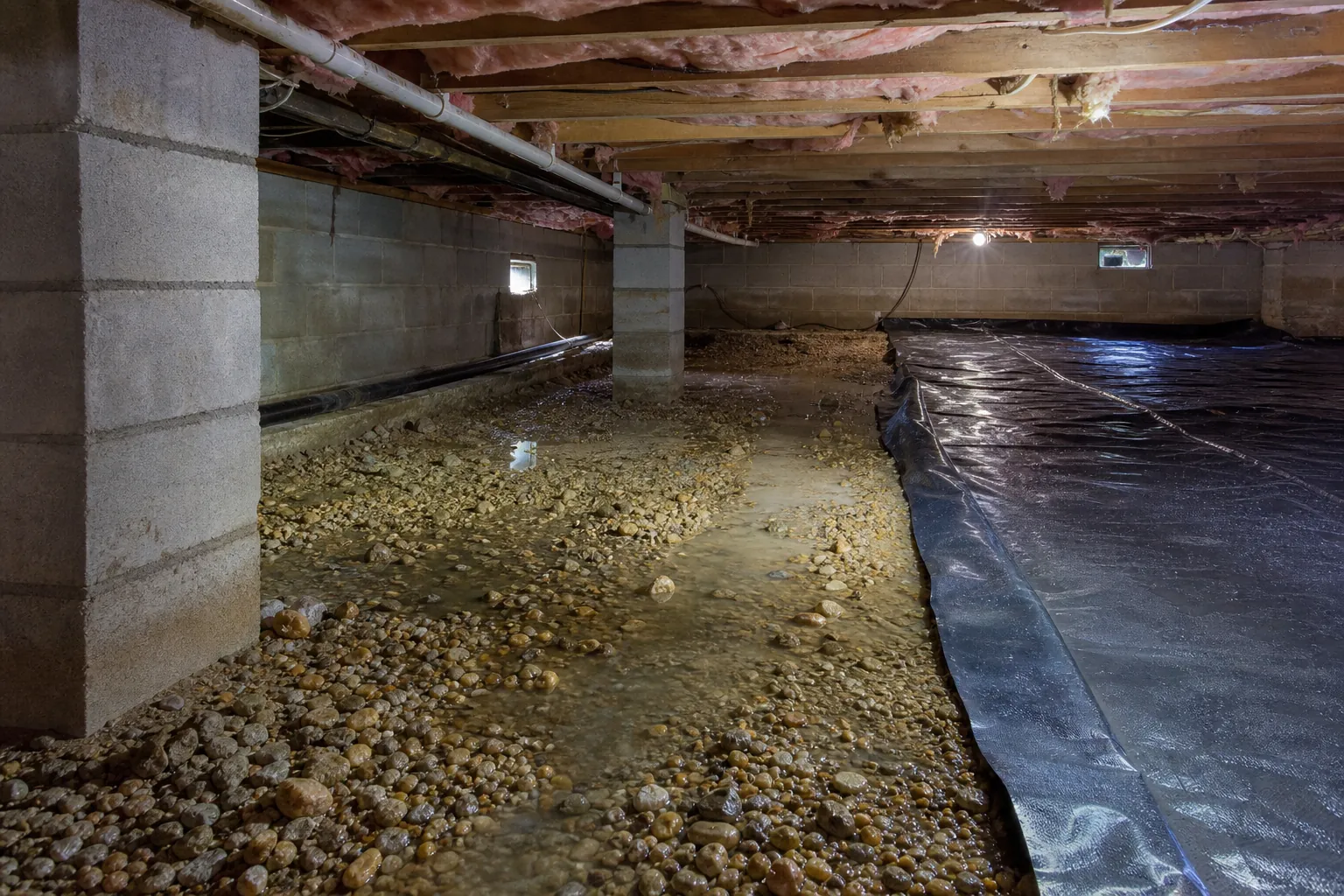 Editorial illustration of Address Water Before Covering the Ground in North Carolina
