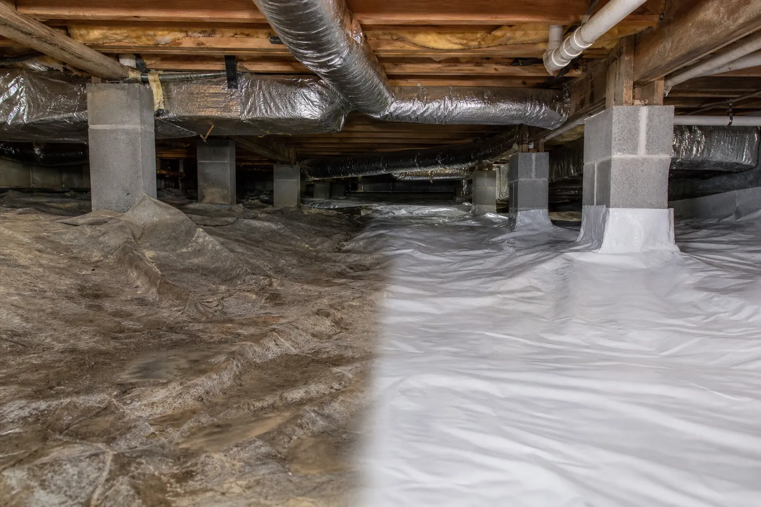 Editorial illustration of Start With the Condition of Your Crawl Space in North Carolina